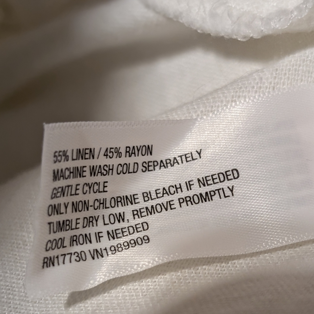 🤍NWOT Universal Thread White Linen-Blend Button-Front Mini Dress Size Medium 🤍 - Picture 7 of 8